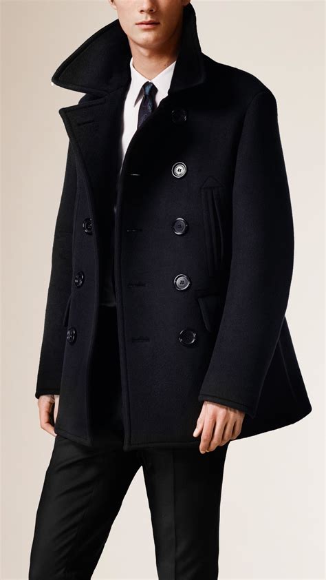 burberry peacoat coat|Burberry men military coats.